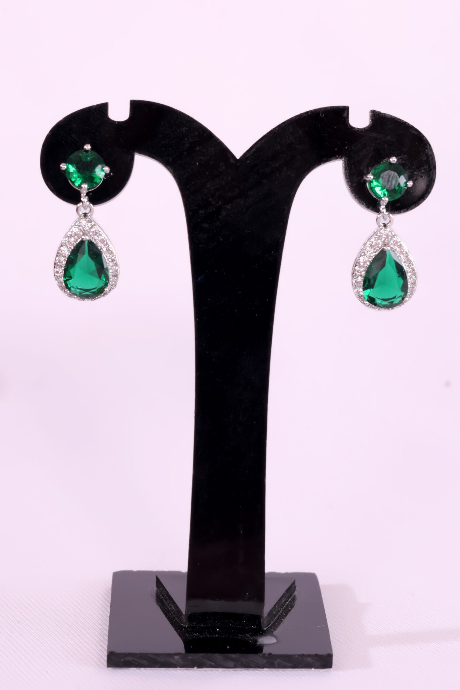 Green American Stone Earrings for Women & Girls – A Touch of Elegance & Sparkle - Image 7