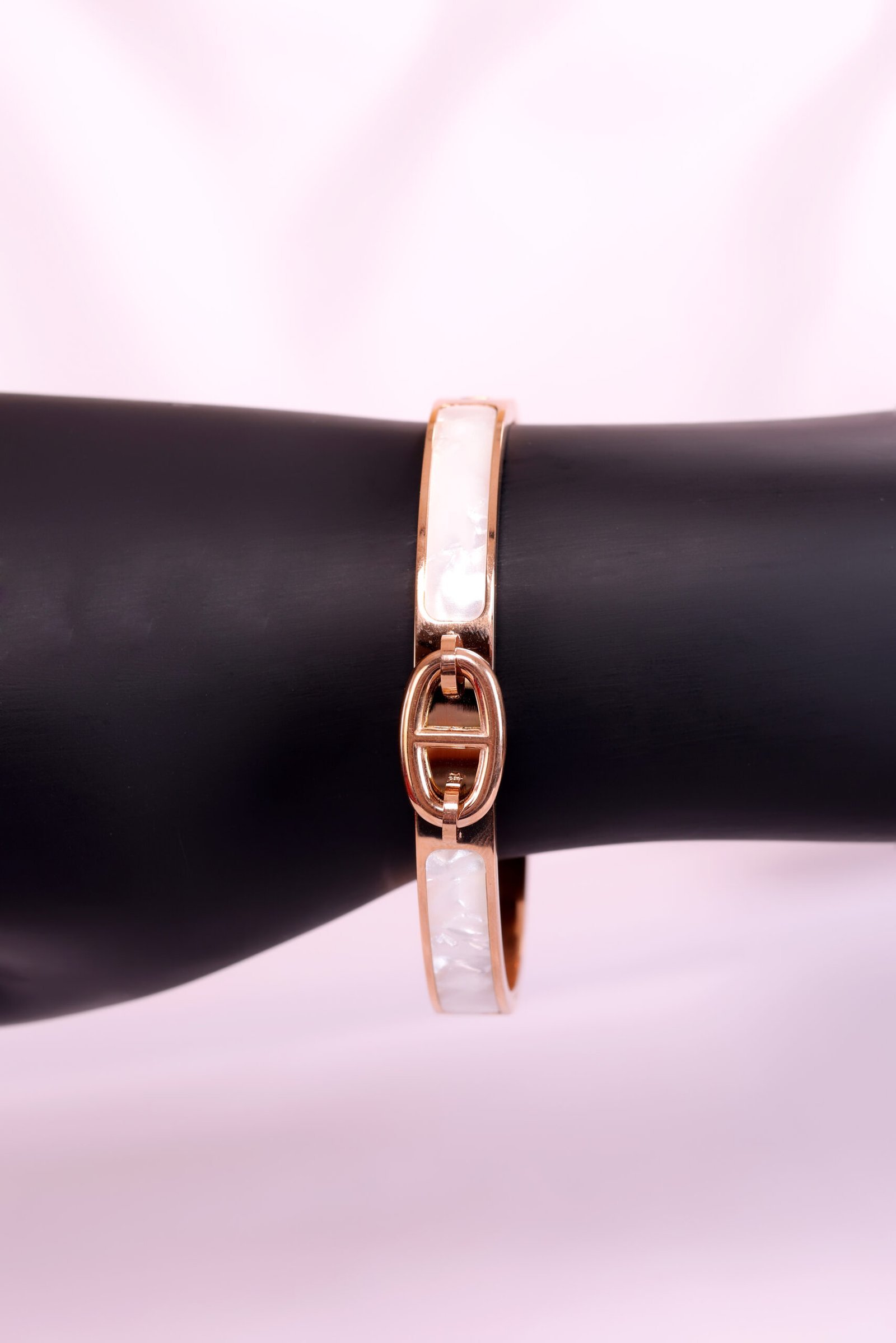 Plated Stainless Steel Opal Kada Bracelet – A Blend of Elegance & Charm - Image 2